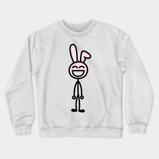 Bunny guy Crewneck Sweatshirt by hoddynoddy